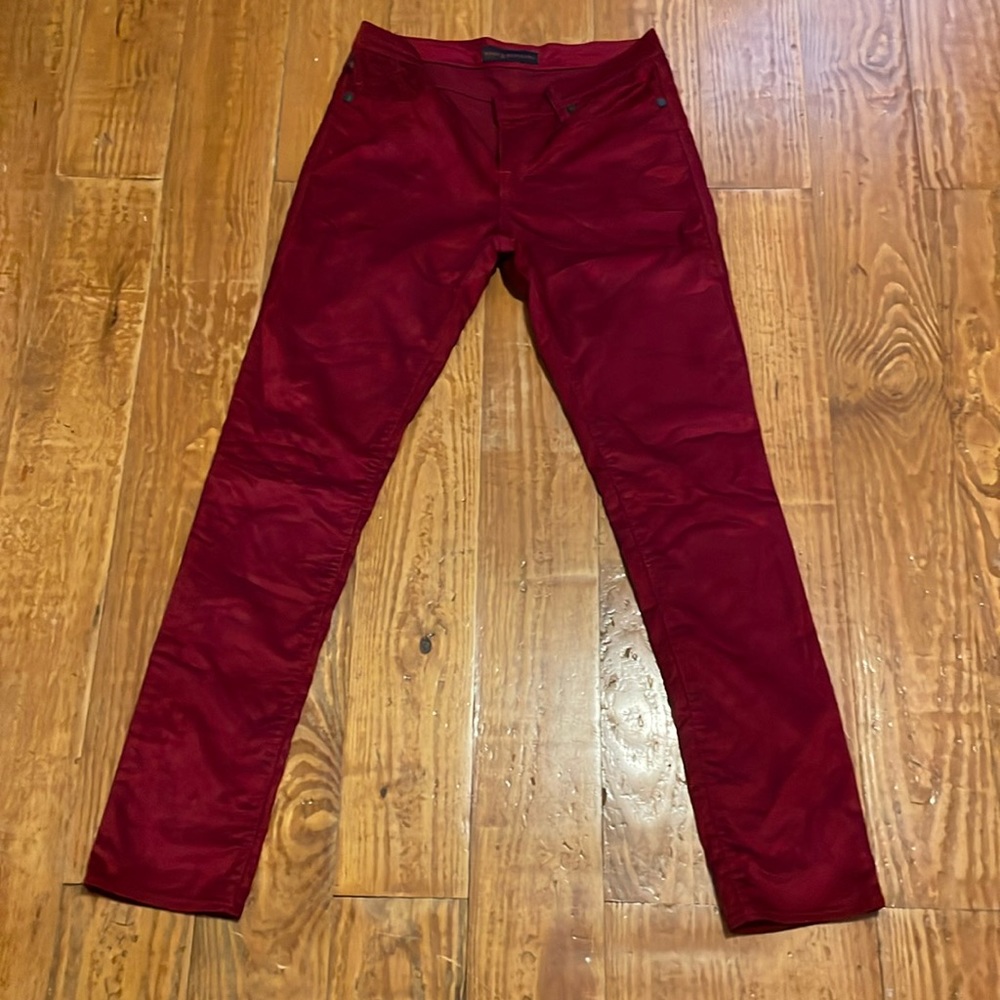 Maroon jeans. Slightly worn. Great condition